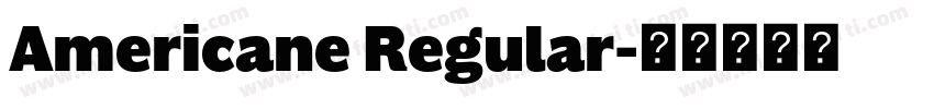 Americane Regular字体转换